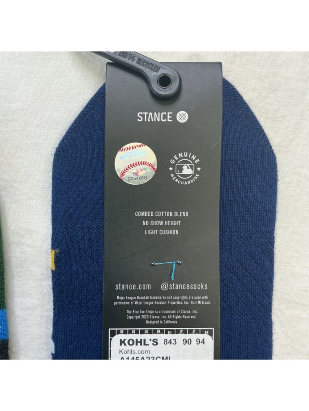 NEW Stance NBA & MLB No Show Socks 2-Pack Milwaukee Bucks & Brewers Medium - Picture 4 of 7